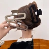Elegant and matte hairpin at the back of the head, high-end letter hairpin, multiple 13cm large shark clip details Picture